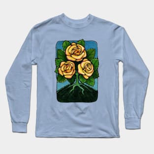 Three of Roses Long Sleeve T-Shirt